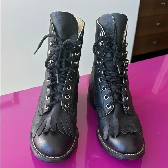 Vintage Leather Roper Boots - Picture 2 of 7